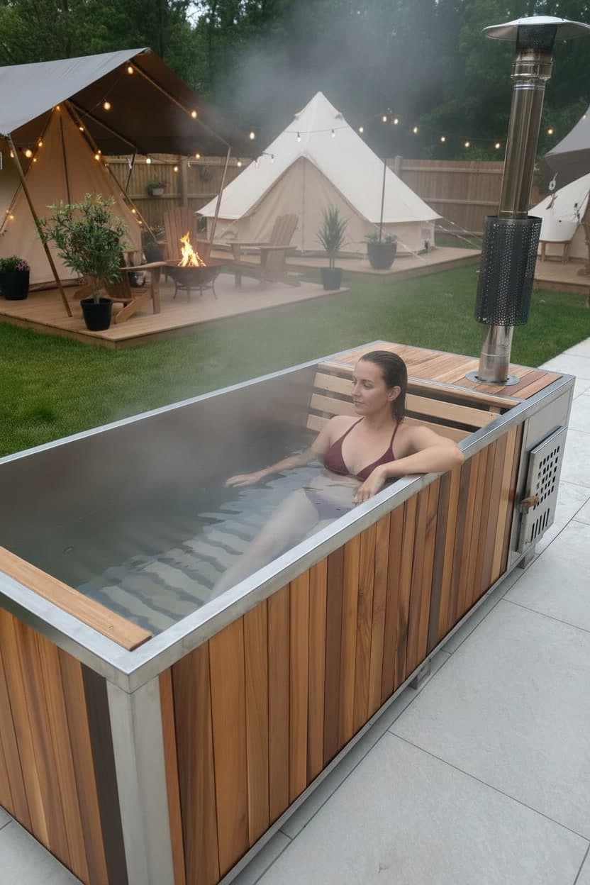 Benefits of wood-fired hot tub