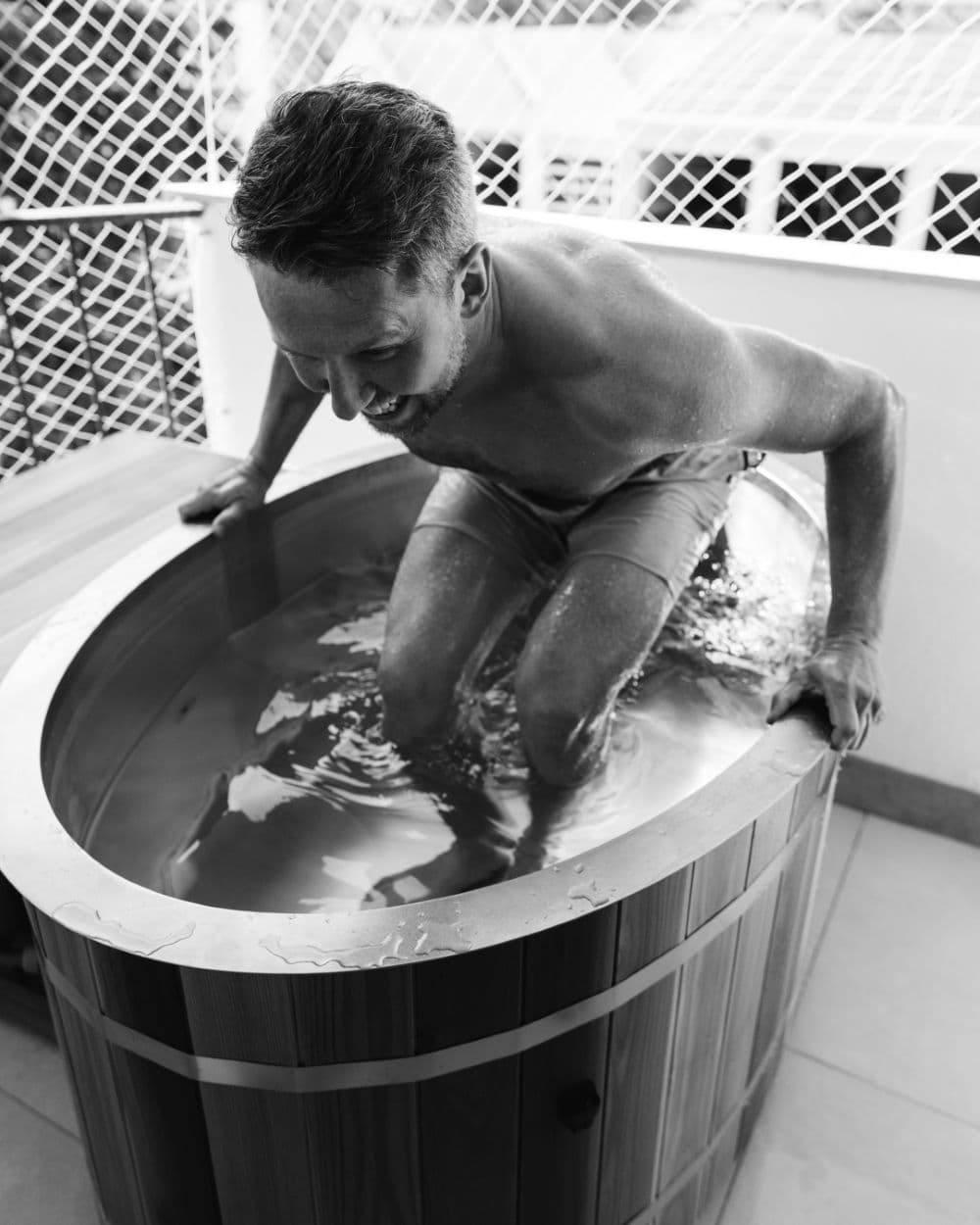 Odyssey ice bath in use